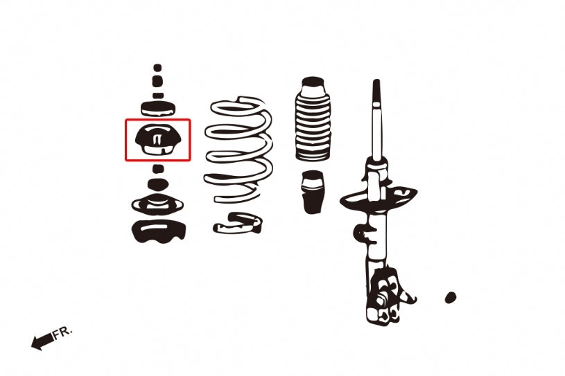 HARDRACE Front Reinforced Strut Mount - Honda Jazz (GD/GE/GK) / CR-Z (ZF1/ZF2) / HR-V (RU) / City (GM6) - Image 2