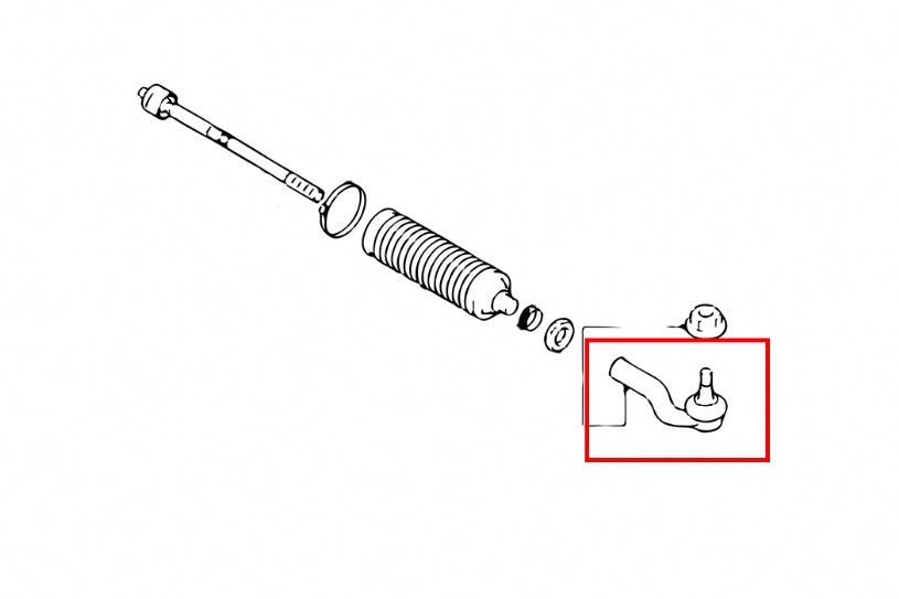 HARDRACE RC Tie Rod End - Ford Focus (LS/LT/LV/LW/LZ) / Escape (Mk3) / Volvo V40 / Ford Kuga (Mk2) - Image 2