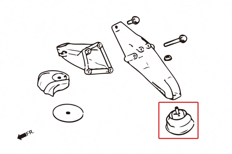 HARDRACE Hardened Engine Mount and Transmission Mount - BMW 3 Series (E36/E46) / Z4 (E85/E86) / Z3 (E36/7) - Street Version - Image 3