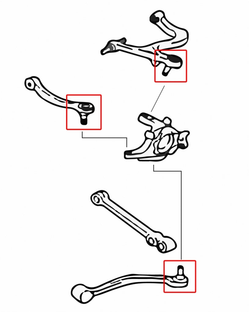 HARDRACE Rear Arm Ball Joint - Mitsubishi Lancer Evolution VII-IX (CT9A) / Lancer Evolution V-VI (CP9A) - Image 2