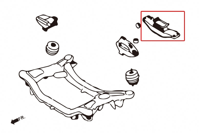 HARDRACE Hardened Transmission Mount - Hyundai Genesis Coupe (BK) - Image 2