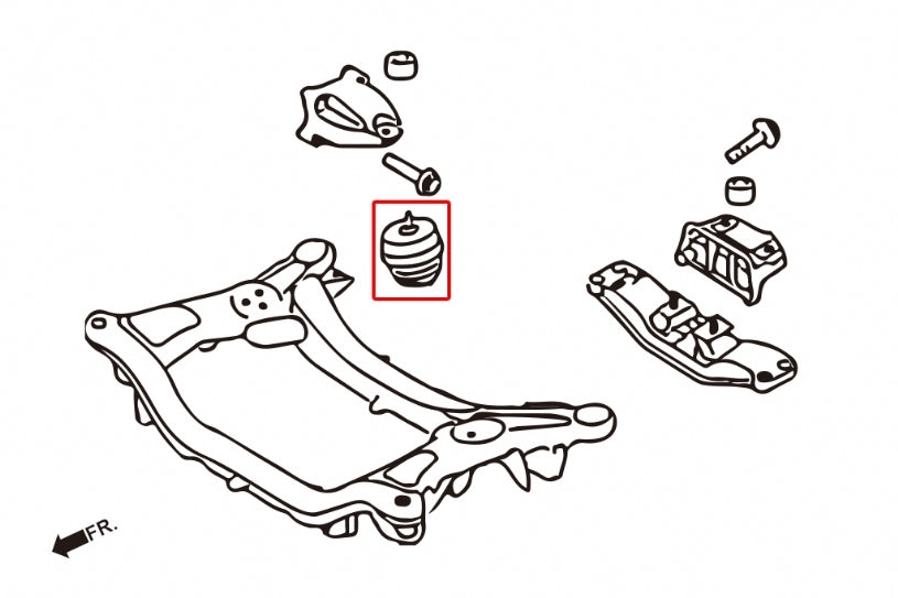 HARDRACE Hardened Engine Mount - Hyundai Genesis Coupe (BK) - For 38L Use Only - Image 2