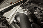 COBB intake tube – wrinkle-black tube routed beside the strut tower (product illustration) - Cobb Tuning Thumbnail