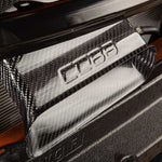 COBB Redline carbon grille scoop – Subaru WRX VB – installed, logo close-up - Cobb Tuning Thumbnail