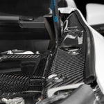COBB Redline carbon fender shrouds – Subaru WRX VB – installed, view along fender to cowl - Cobb Tuning Thumbnail