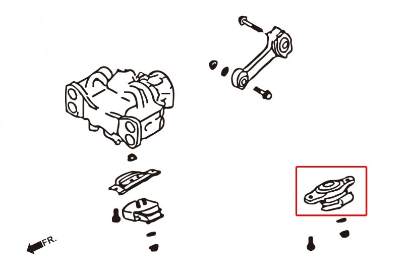 HARDRACE Hardened Engine Mount - Subaru Forester (SF/SG/SH) / Liberty (BE/BH/BT/BL/BP) - Race Version - Image 2