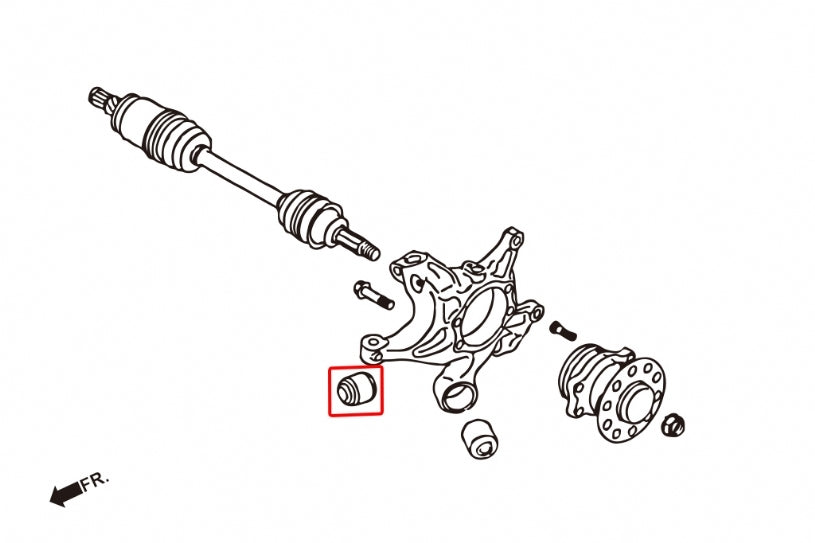 HARDRACE Rear Knuckle Bushing - Subaru WRX (VB/VN) / BRZ (ZD8/ZC6) / Toyota GR86 (ZN8) / Subaru Levorg (VM) - Pillow Ball - Connect to Rear Lower Arm - Image 2