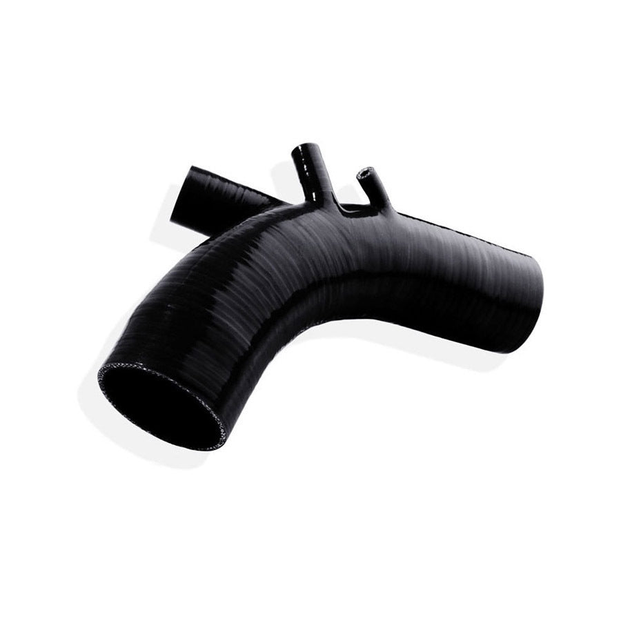 COBB silicone turbo inlet – Mitsubishi Evo X – Stealth Black tapered hose with breather nipple