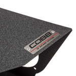 COBB SF airbox kit – Mitsubishi Lancer Evo X – riveted COBB SF intake badge close-up - Cobb Tuning Thumbnail