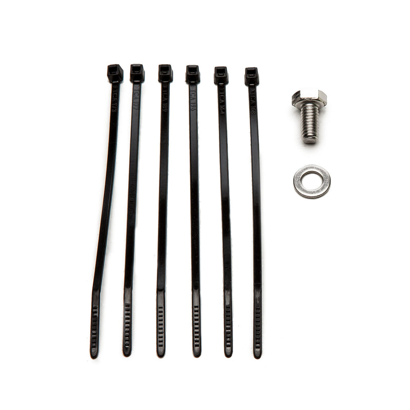 COBB boost control solenoid hardware kit – Mitsubishi Evo X – six cable ties, hex bolt and washer - Cobb Tuning