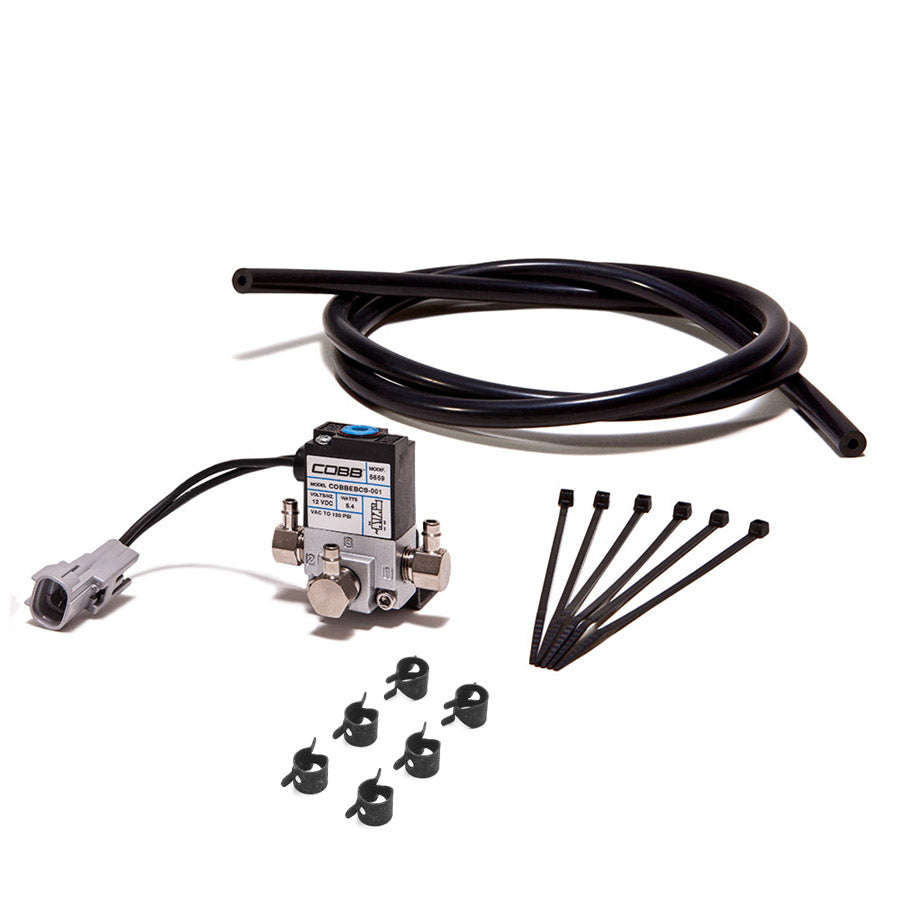 COBB 3-port boost control solenoid – Mitsubishi Evo X – kit with hose, zip ties and clips