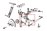 HARDRACE Rear Lower Arm - Lotus Elise (S2) / Exige (S2) - Hardened Rubber - Image 2 - HARDRACE Thumbnail