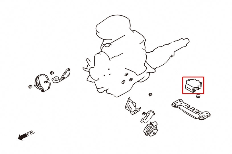 HARDRACE Hardened Engine Mount - Nissan Skyline GTS-T (R32/R33/R34) / Skyline GT-R (R33/R34/R32) - For RB25 Use - Image 2