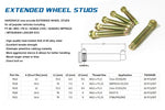 HARDRACE Extended Wheel Stud - Subaru Impreza WRX (GC/GF/GM/GD/GG) / Impreza WRX STI (GC/GF/GM/GD/GG) / WRX (VB/VN) - Image 2 - HARDRACE Thumbnail