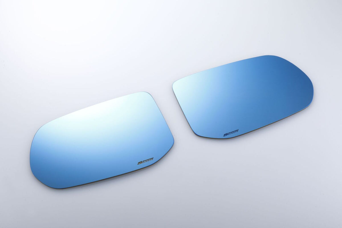 Spoon Sports Blue Wide Door Mirror - Honda Civic Type R (FD2)