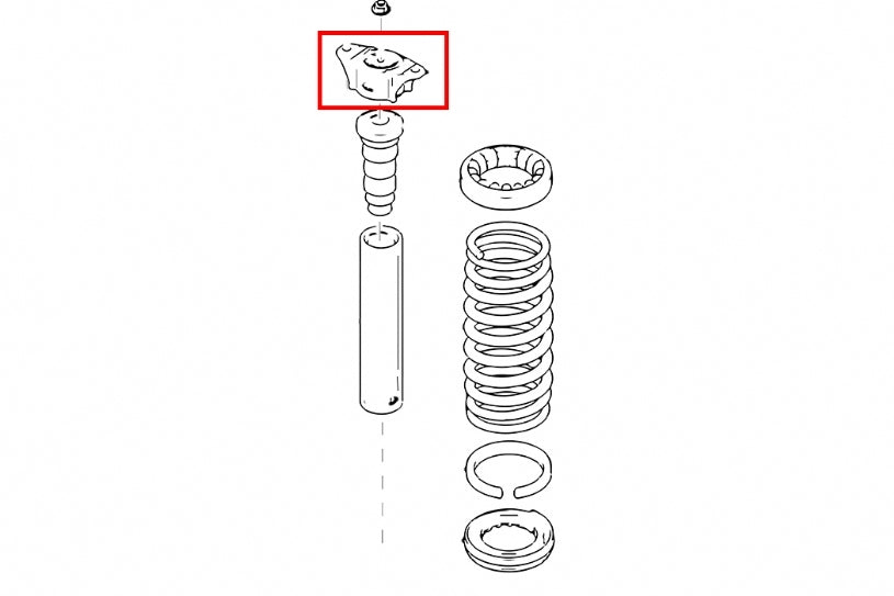 HARDRACE Rear Reinforced Strut Mount - Ford Focus (LS/LT/LV) / Mazda 3 (BK) - Image 2