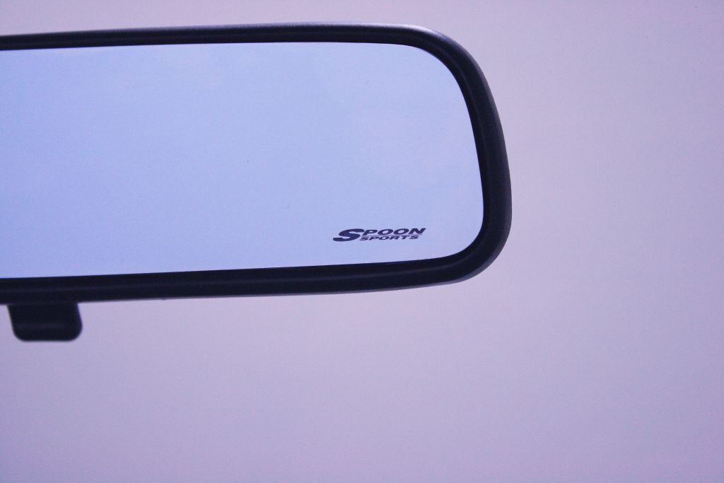 Spoon Sports Blue Wide Rear View Mirror - Honda Civic Type R (EP3/FD2) / Accord Euro (CL7/9) / Jazz (GE8) / S660 - Image 2