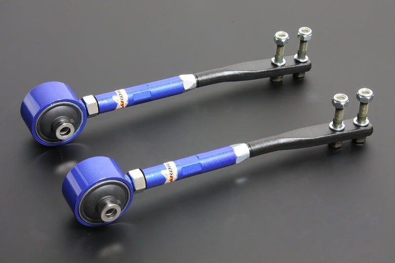 HARDRACE Front Tension/Caster Rod - Nissan Skyline GTS-T (R32/R33/R34) / Skyline GT-R (R33/R34/R32) / Stagea (WC34) - Hardened Rubber - HARDRACE