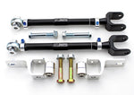 SPL Titanium Series toe links, billet HICAS brackets, monoball bushings and bolts laid out (product illustration) - SPL Parts Thumbnail