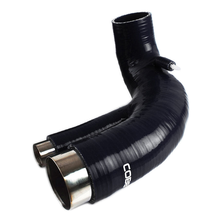 COBB turbo inlet hose – Mazda MPS – black silicone hose with steel sleeves
