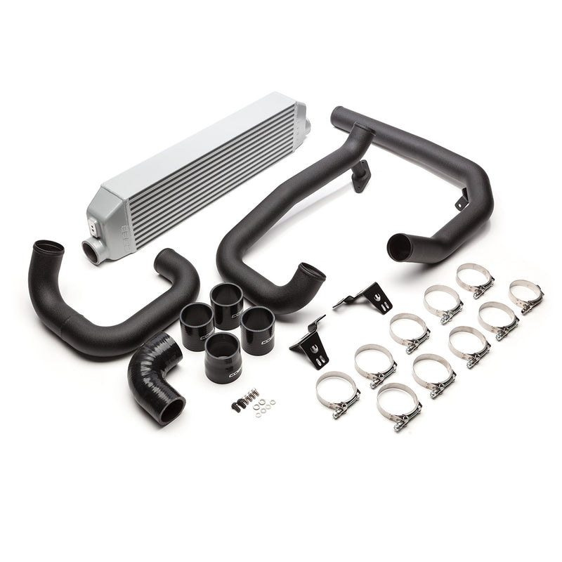 COBB front mount intercooler – Mazda3 MPS BL – silver core, black piping, couplers and clamps - Cobb Tuning