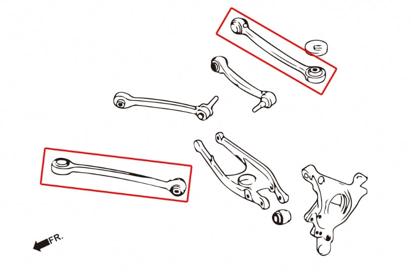 HARDRACE Rear Front Lower Arm - BMW M3 (F80) / M4 (F82) / M2 (F87) - Pillow Ball - Image 2