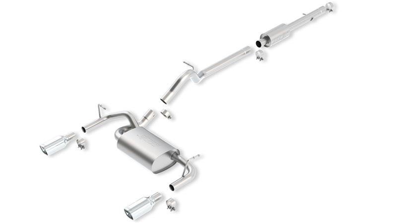 Borla Cat-Back Exhaust - Jeep Wrangler Unlimited (JK) - 2.5in Split Rear Exit - Image 2