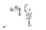 HARDRACE Front Upper Arm Bush - Honda Accord (CF/CH/CL) - Hardened Rubber - Image 4 - HARDRACE Thumbnail