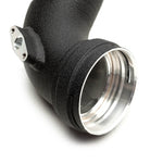 COBB black charge pipe – BMW N54 – throttle body end and sensor flange close-up - Cobb Tuning Thumbnail