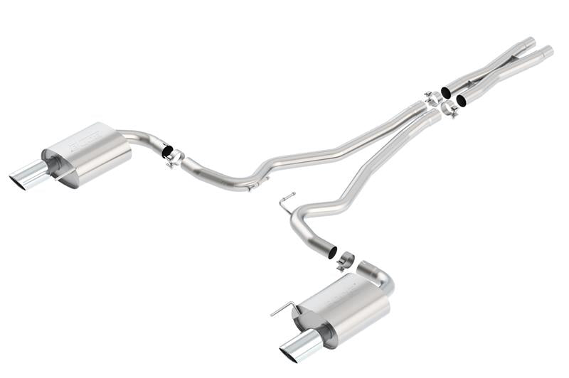 Borla Cat-Back Exhaust - Ford Mustang GT (S550) - 2.5in 4in Tips 2015-2017 - Image 2
