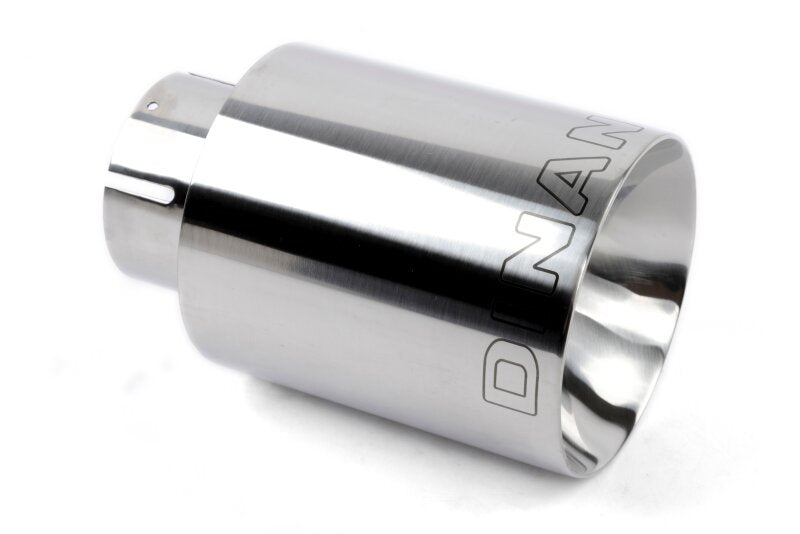 Dinan Double-Walled 4in Clamp-On Exhaust Tip - Polished - 4in Outlet / 2.5in Inlet - Dinan