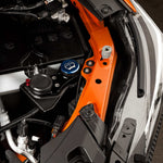 COBB coolant overflow tank – Subaru WRX VB – installed in engine bay, wide view - Cobb Tuning Thumbnail