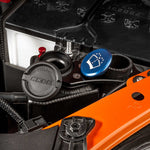 COBB coolant overflow tank – Subaru WRX VB – coolant and washer caps installed close-up - Cobb Tuning Thumbnail