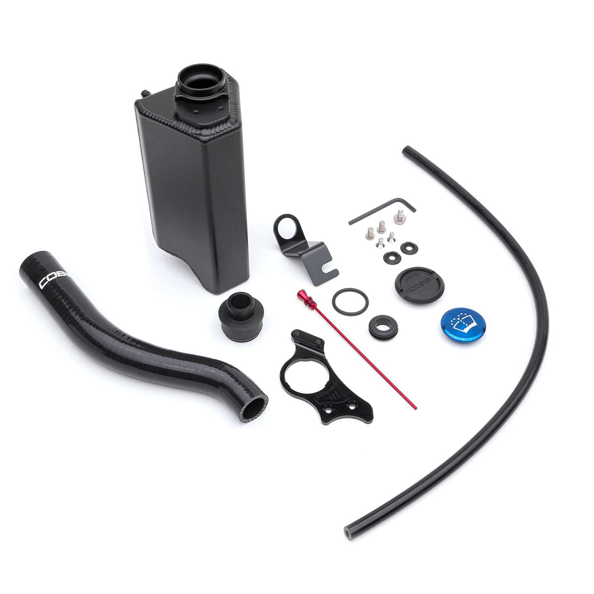 COBB coolant overflow tank – Subaru WRX VB – full kit with tank, filler neck, brackets, dipstick and hose