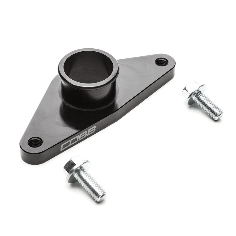 COBB BPV adapter for front mount intercooler – black anodised flange with two bolts - Cobb Tuning