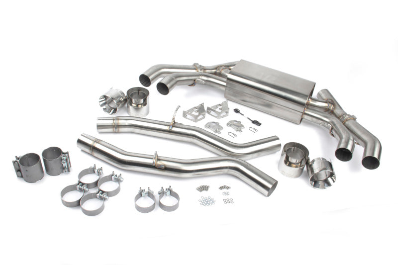 Dinan Free Flow Axleback Exhaust System - BMW X3 M/X4 M (F97/F98) - Polished Tips - Dinan