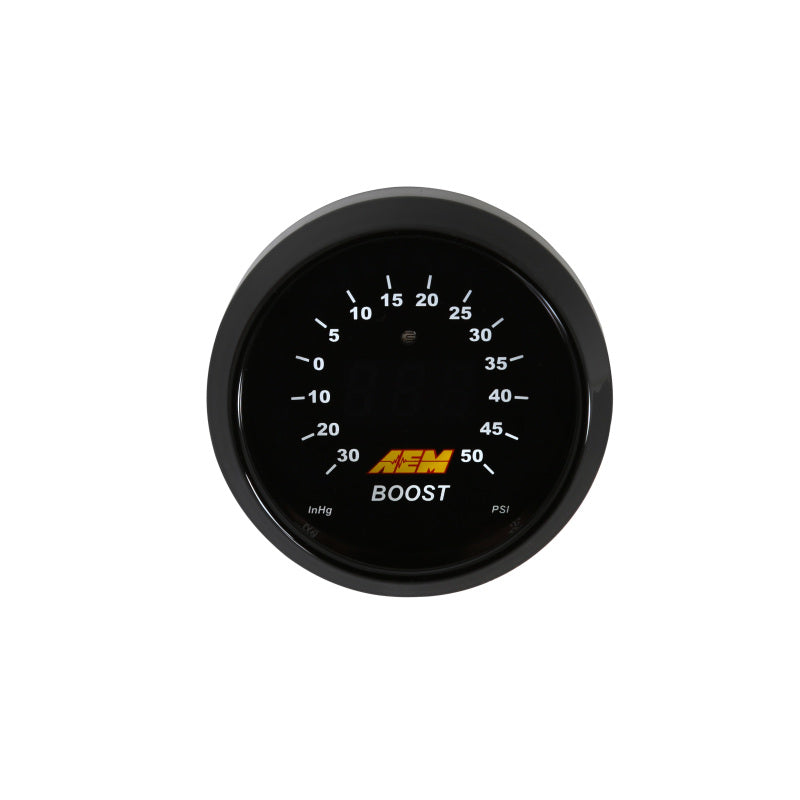 AEM 52mm Boost Digital Gauge - Universal - -30-50psi - Image 2 - AEM Electronics