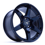 COBB ST-01 wheel – Subaru WRX and STI – blue wheel, three-quarter view - Cobb Tuning Thumbnail