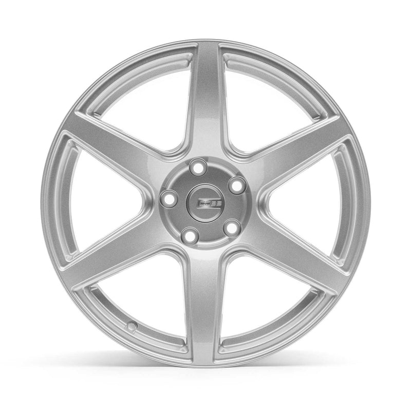 COBB ST-01 wheel – Subaru WRX and STI – 18x9.5 silver wheel, face view - Cobb Tuning
