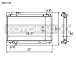 Koyorad 48mm Series Radiator - Nissan 350Z (Z33) - Image 2 - Koyorad Thumbnail