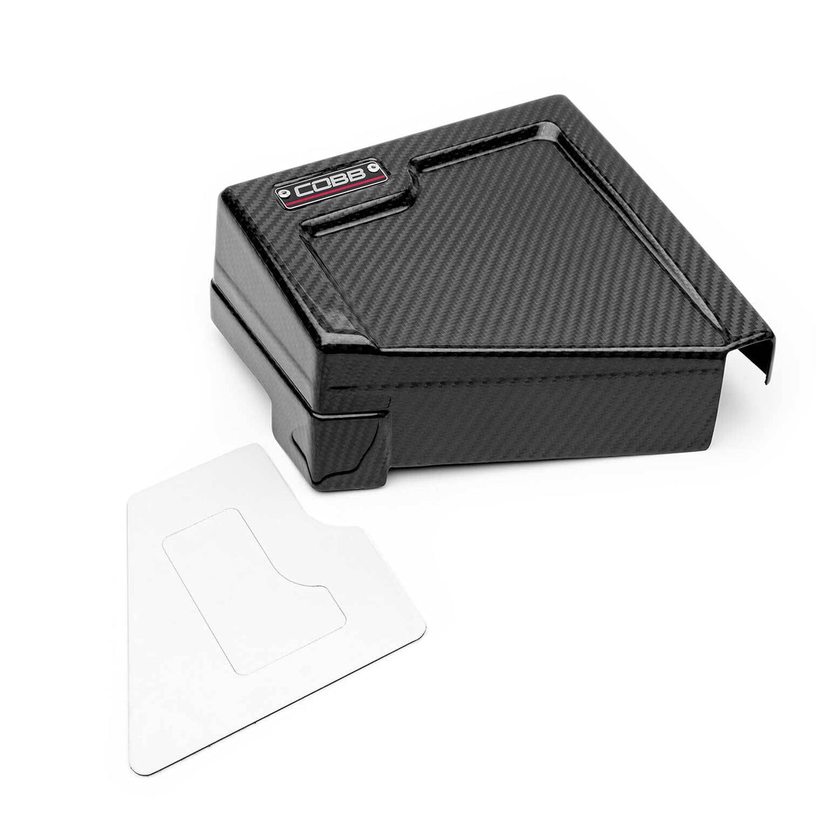 COBB Redline carbon fibre fuse cover – Subaru WRX VB – cover with insert panel