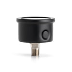 ACUITY 100 psi fuel pressure gauge, universal, satin black – side view of the case and fitting - Acuity Thumbnail