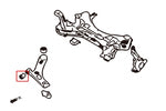 HARDRACE Front Lower Arm Bush - Kia Sportage (SL/QL) / Sorento (UM) / Hyundai Sonata (LF) / Kia Carnival (YP) - Hardened Rubber - Front Side - Image 2 - HARDRACE Thumbnail