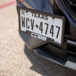 COBB number plate relocation mount – Subaru WRX VB – plate fitted in a COBB frame, close-up - Cobb Tuning Thumbnail