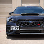 COBB number plate relocation mount – Subaru WRX VB – front view of the car with plate fitted - Cobb Tuning Thumbnail