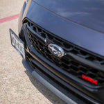 COBB number plate relocation mount – Subaru WRX VB – side angle across the grille - Cobb Tuning Thumbnail