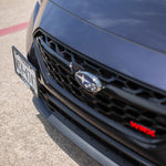 COBB Redline carbon number plate relocation mount – Subaru WRX VB – fitted, viewed from the passenger side - Cobb Tuning Thumbnail