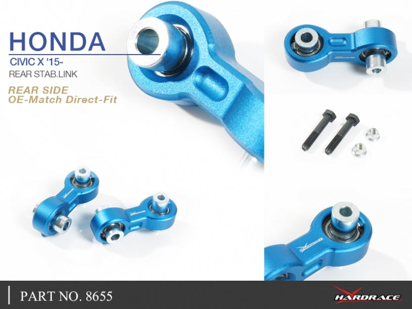 Hardrace Reinforced Fixed Stabiliser Link – Honda Civic Type R (FK8/FL5) 2017+ - Chicane Australia
