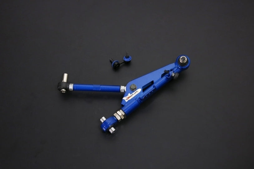 HARDRACE Front Adjustable Lower Control Arm and Sway Bar Link V2 - Nissan Skyline GTS-T (R32) / Silvia / 180SX / 200SX (S14/S15) - Pillow Ball - Minimum +25mm Extend