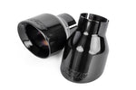 APR Double-Walled 4in Slash-Cut Exhaust Tips - Universal - Polished Diamond Black - APR Thumbnail